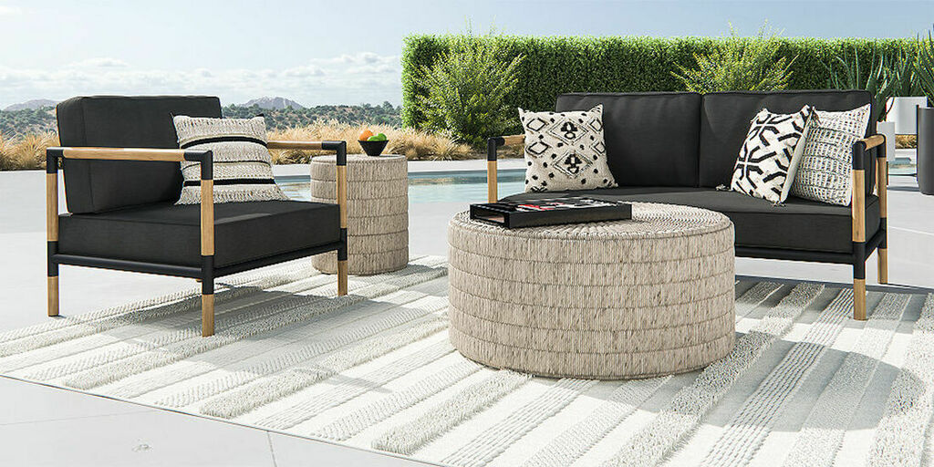 Barra teak hot sale metal sofa